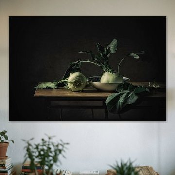 Still life Kohlrabi by Monique van Velzen