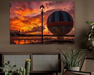 Aerophile Balloon  at Disney Springs during sunset sur John Ouds