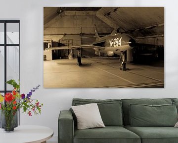 Hawker Hunter in einem Shelter von Arjan van de Logt