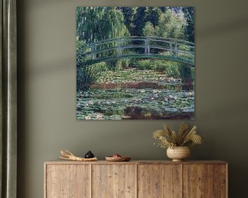 Water Lilies and Japanese Bridge, Claude Monet