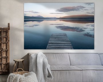 Mitternachtssonne im schwedischen Lappland von Kimberley Jekel