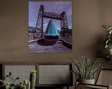 De Hef brug vanaf de Koninginnebrug Rotterdam van RoffaPics