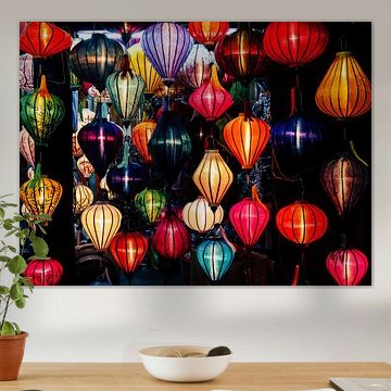 Kleurrijke lampionnen in Hoi An, Vietnam