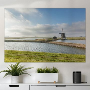 Alte Windmühle Het Noorden auf Texel, Nordholland