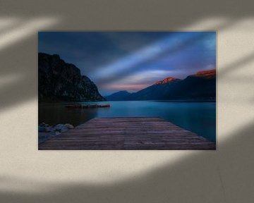 Sonnenuntergang am Gardasee von Faeline Creations