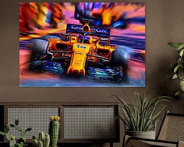 #14 Fernando Alonso - Grand Prix Monaco 2018 van DeVerviers