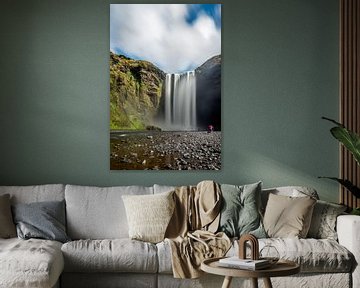 Skogafoss Waterval IJsland van Marco Schep