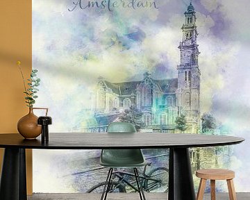 AMSTERDAM Prinsengracht | watercolor