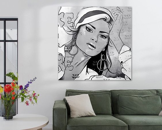 Example of the artwork in a room