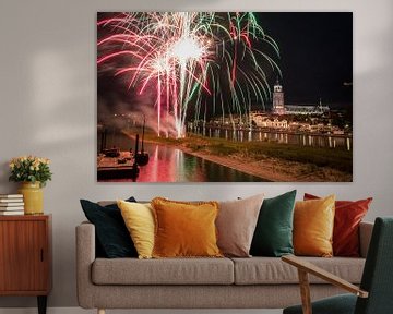 Fireworks show in Deventer, The Netherlands sur VOSbeeld fotografie