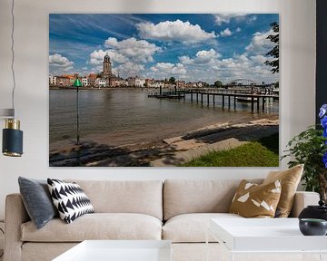 Skyline Deventer met de IJssel van VOSbeeld fotografie