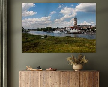 Skyline van Deventer met IJssel