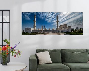 Fontein voor Sheikh Zayed Mosque in Abu Dhabi van Rene Siebring