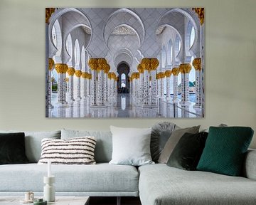 White Marble entrence to Sheikh Zayed Mosque by Rene Siebring