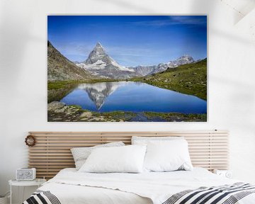 Matterhorn met reflectie (Zwitserland) van Gerard Van Delft