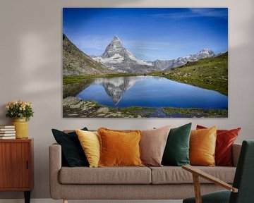 Matterhorn met reflectie (Zwitserland) van Gerard Van Delft