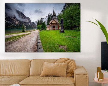 Kapelle am Pragser Wildsee - Lago di Braies von Rene Siebring