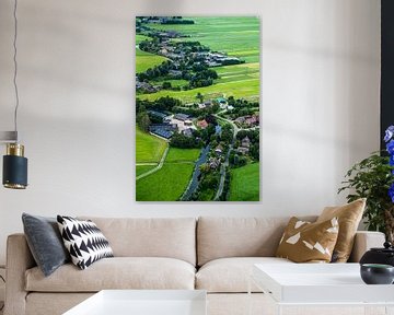 Polderlandschaft in Südholland in stehender Form von Ineke Huizing