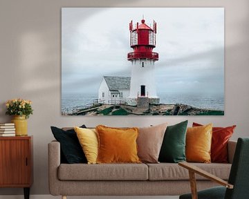 Lindesness Fyr Lighthouse by Lisa Vollebregt