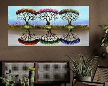 Example of the artwork in a room