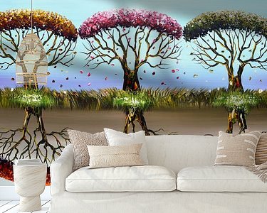 Example of the artwork in a room