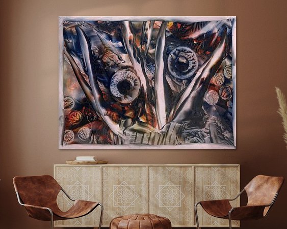 Example of the artwork in a room