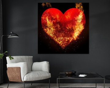 Burning love van Art by Jeronimo