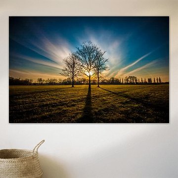 Sonnenuntergang Amersfoort von Brian Vijber