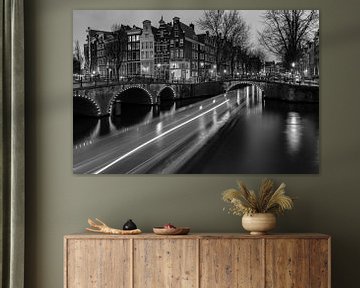 Boot Keizersgracht Amsterdam van Ronald Huiberse