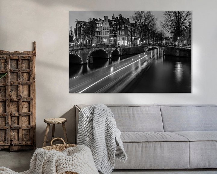 Sfeerimpressie: Boot Keizersgracht Amsterdam van Ronald Huiberse