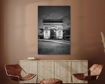 PARIS Triumphbogen | Monochrom von Melanie Viola