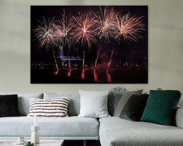 Fireworks show in Deventer, The Netherlands sur VOSbeeld fotografie