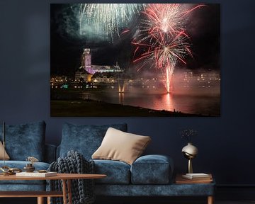 Fireworks show in Deventer, The Netherlands sur VOSbeeld fotografie