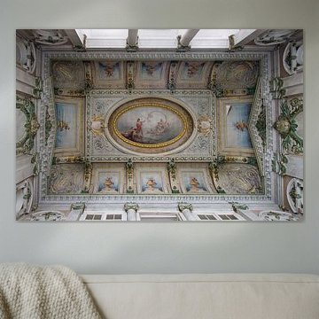 Old bath ceiling in Belgium