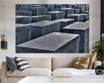 Judengedenkmal Abstract monochrome bleu van Patrick LR Verbeeck