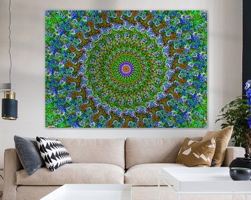 Bloem-Pracht (Retro Mandala) van Caroline Lichthart