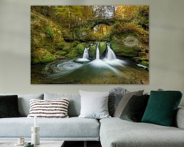 Schiessentümpel waterfall in Luxembourg #1 by Michael Valjak