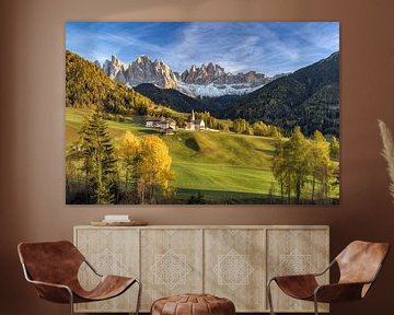 St. Magdalena in Val di Funes in South Tyrol