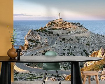 Evening sun at Far de Formentor in Mallorca by Michael Valjak