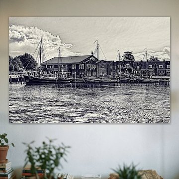 Elburg-haven van Leo Huijzer