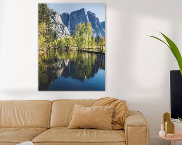 Yosemite Falls weerspiegeling van Joris Pannemans - Loris Photography