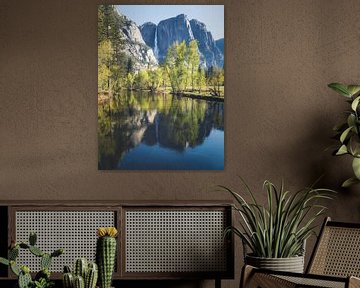 Yosemite Falls weerspiegeling van Loris Photography