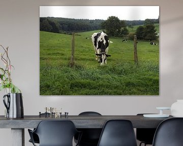Grazende koe van Anita van Hengel
