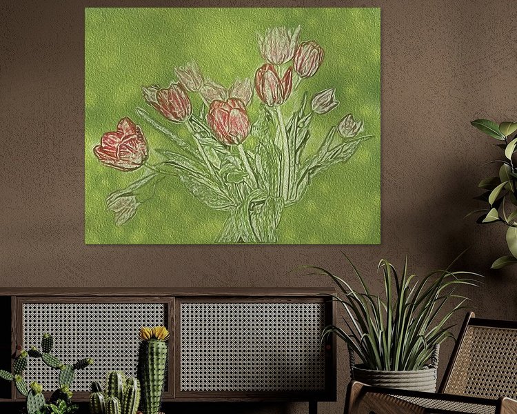 Example of the artwork in a room