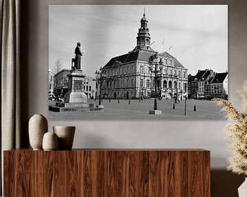 Stadhuis Maastricht in black& White van Hans van Eijsden