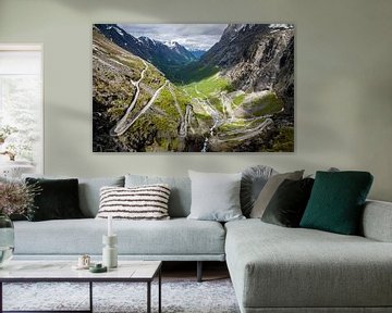 Blick über Trollstigen von Dirk Jan Kralt