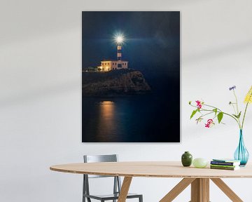 Lighthouse of Portocolom (Majorca) van Alexander Voss