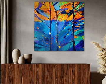 Autumn trees by Angel Estevez