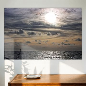 Zonsondergang Noordzee