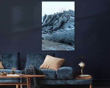 Flysch landschap van Zumaia, Baskenland van Ineke Huizing